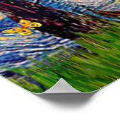 Schnauzer 9 - Sterrennacht Poster (Hoek)