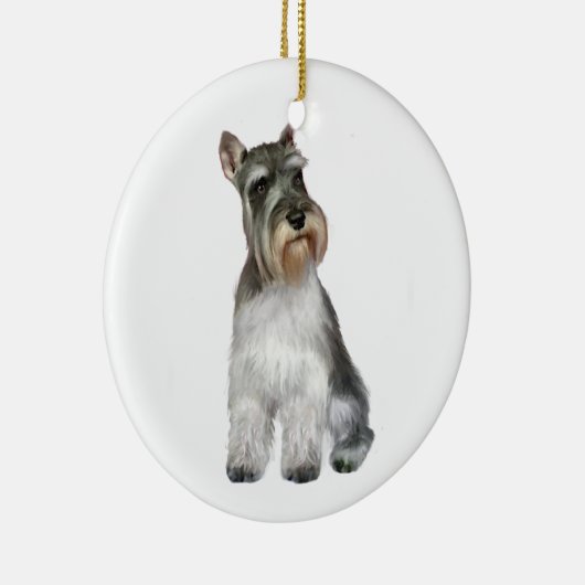 Schnauzer A11 Keramisch Ornament (Rechts)
