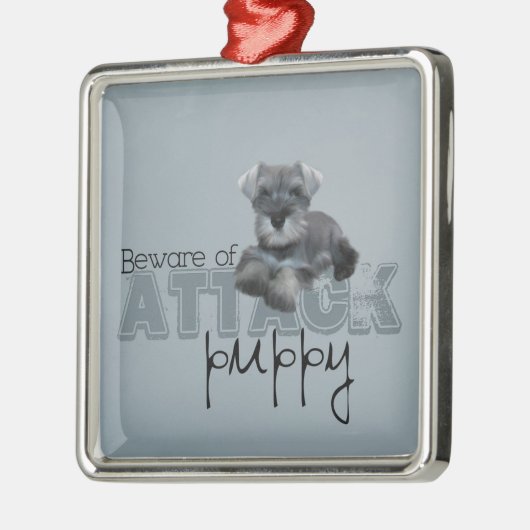 Schnauzer-aanval Ornament (Links)