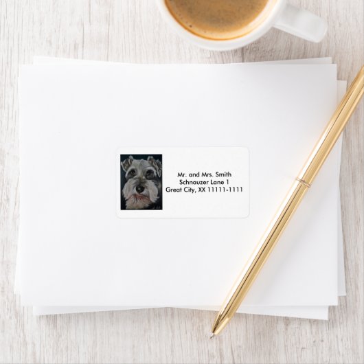  Schnauzer Adresetiketten Etiket (Insitu)