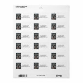  Schnauzer Adresetiketten Etiket (Full Sheet)