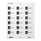 Schnauzer Adresetiketten No. 3 Etiket (Full Sheet)