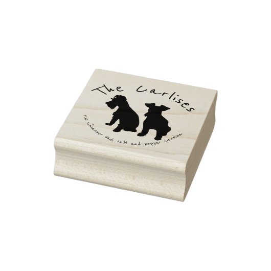Schnauzer-adresstempel Rubberstempel (Stempel)