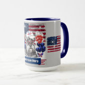 Schnauzer American Hero Coffee Mok (Voorkant rechts)