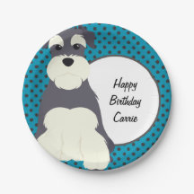 Schnauzer and Polka Dots Personalized