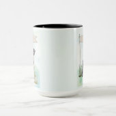 Schnauzer Aquarel Gepersonaliseerde Hond Mok (Midden)