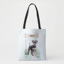 Schnauzer Aquarel Gepersonaliseerde Hond