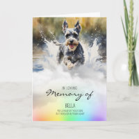 Schnauzer aquarel hond verlies sympathie
