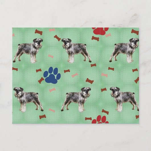 Schnauzer Art Briefkaart (Voorkant)