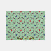 Schnauzer Art Fleece Deken (Voorkant (Horizontaal))