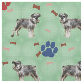 Schnauzer Art Stof (Close Up)