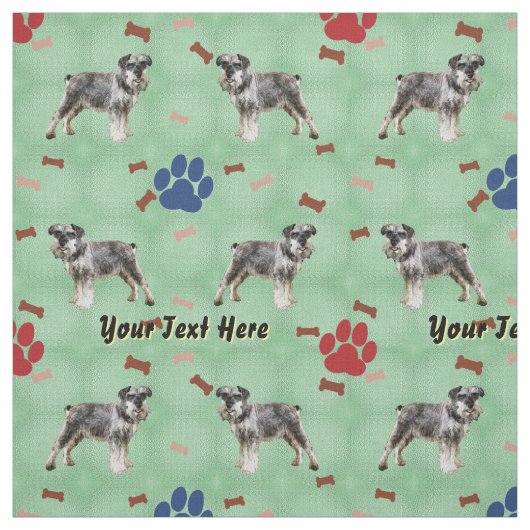Schnauzer Art Stof (Swatch)