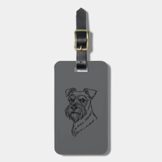 Schnauzer - Bagage label