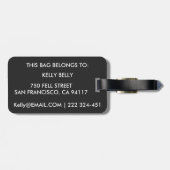 Schnauzer Bagagelabel (Achterkant horizontaal)