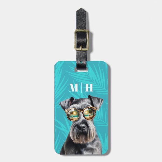 Schnauzer-Bagagelabels Bagagelabel (Voorkant verticaal)
