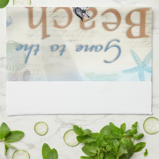 Schnauzer Beach Theedoek (Gevouwen)