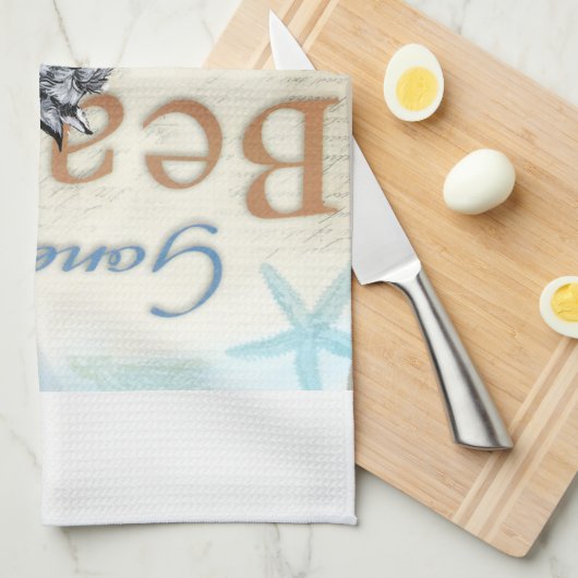 Schnauzer Beach Theedoek (Quarter Fold)