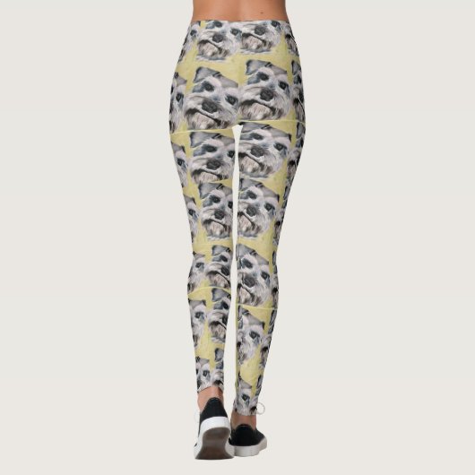 Schnauzer Beard Leggings (Achterkant)