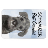 Schnauzer Best Grandad Magnet Magneet (Horizontaal)