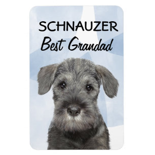 Schnauzer Best Grandad Magnet Magneet