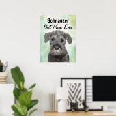 Schnauzer Best Mam Poster (Thuiskantoor)