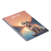Schnauzer bij het meer notitieboek (Rechterzijde)
