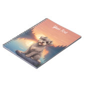 Schnauzer bij het meer notitieboek (Linkerzijde)