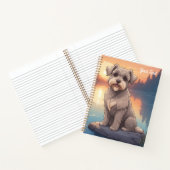 Schnauzer bij het meer notitieboek (Binnen)