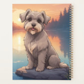 Schnauzer bij het meer planner (Achterkant)