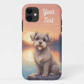 Schnauzer bij Lake Case-Mate iPhone Case (Achterkant)