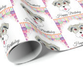 Schnauzer Birthday Cadeaupapier (Rol Hoek)