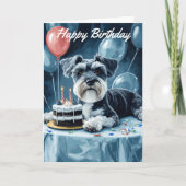 Schnauzer Birthday Kaart (Voorkant)