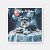 Schnauzer Birthday Servet (Voorkant)