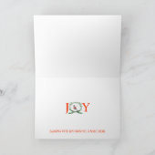 Schnauzer blaft van blijdschap kerstkaart feestdagen kaart (Binnen)