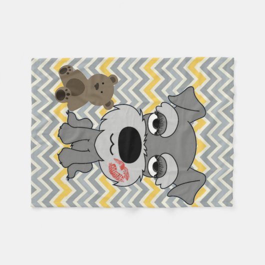 Schnauzer Blanket Fleece Deken (Voorkant (Horizontaal))