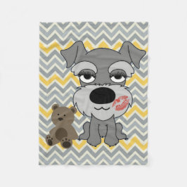 Schnauzer Blanket Fleece Deken
