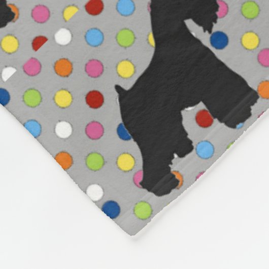 Schnauzer Blanket Fleece Deken (Hoek)