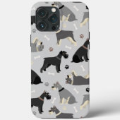 Schnauzer-Botten en Hoesje-Gemate iPhoneGeval van Case-Mate iPhone Case (Achterkant)