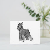Schnauzer Briefkaart (Staand voorkant)