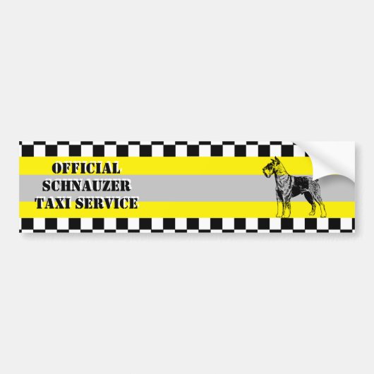 Schnauzer Bumpersticker (Voorkant)