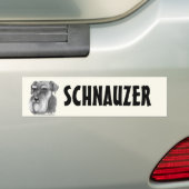 Schnauzer Bumpersticker (Op auto)