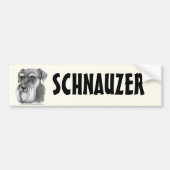 Schnauzer Bumpersticker (Voorkant)