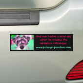 Schnauzer bumpersticker, god had een goede dag bumpersticker (Op auto)