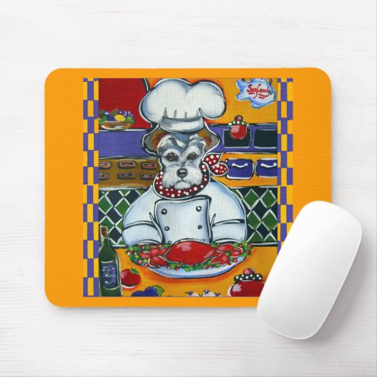 Schnauzer Chef Muismat (Met muis)