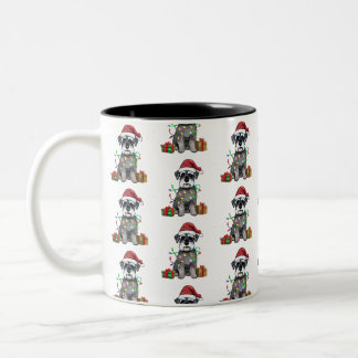Schnauzer Christmas Coffee Cup Mok