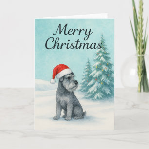 Schnauzer Christmas Kaart - Vakantie Kaart