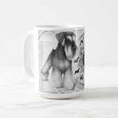 Schnauzer cup koffiemok (Voorkant links)