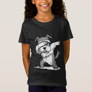 Schnauzer Cute Dabbing Funny Dab Dance Gift T-shirt
