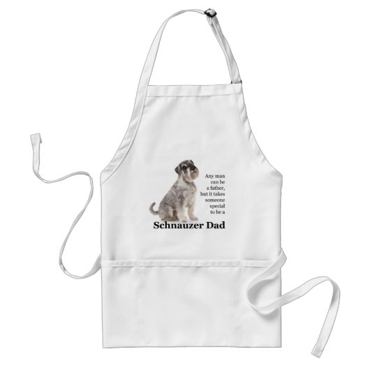 Schnauzer Dad Barbecue Apron Standaard Schort (Voorkant)
