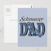 Schnauzer DAD Briefkaart (Voorkant / Achterkant)